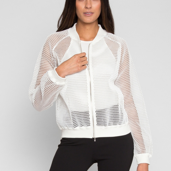 sheer bomber jacket forever 21